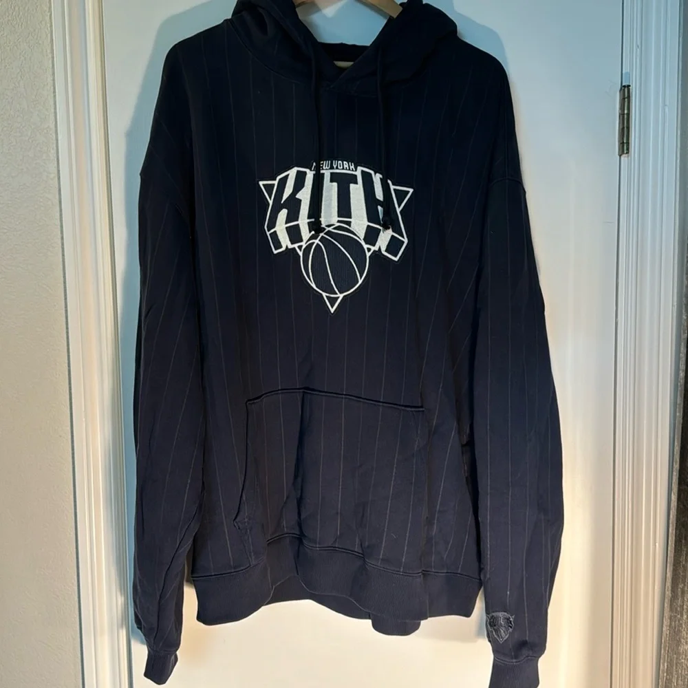 Kith x Knicks NY Pinstripe Williams III Hoodie - Picture 1 of 5